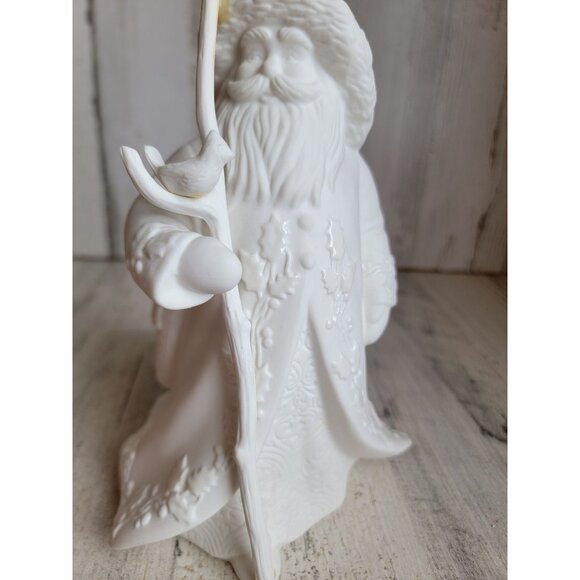 Hallmark heritage white Santa bird staff Xmas figure decor home - Picture 6 of 7